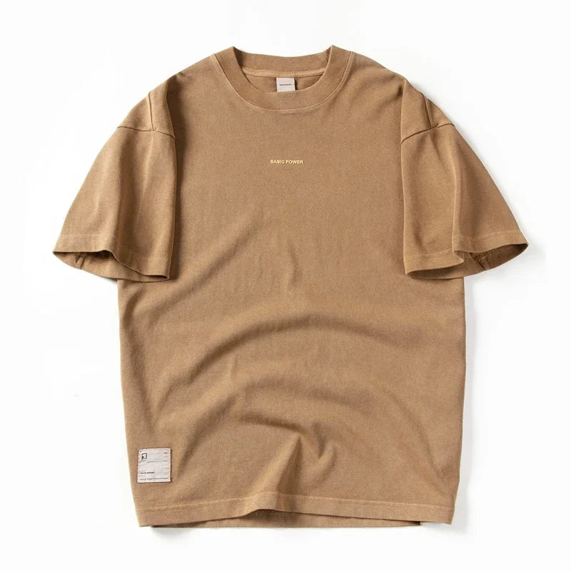 New Summer Men's t-shirt Cotton Solid T shirt Men Causal O-neck Basic tshirt Male High Quality Classical tops ATFH