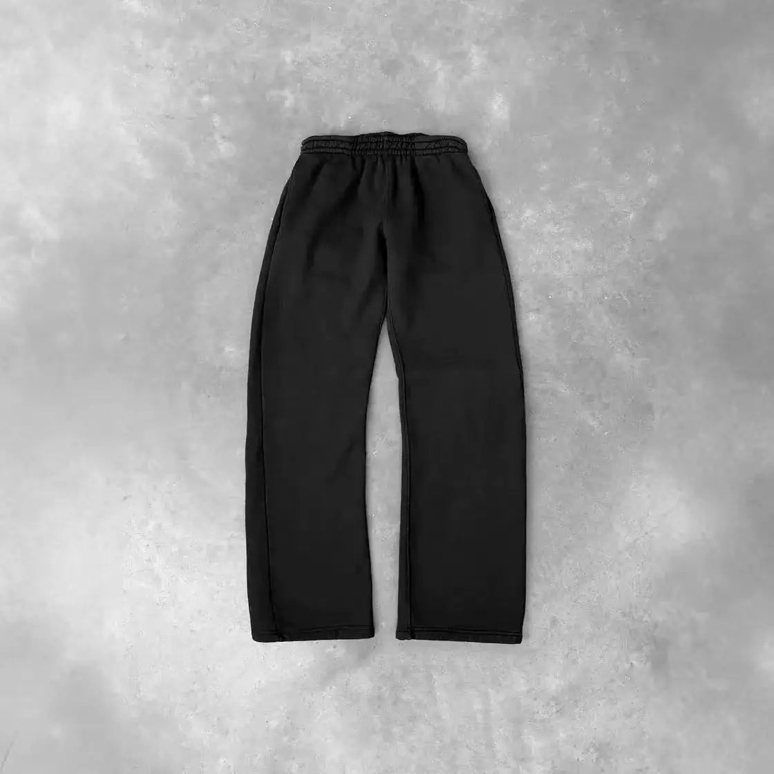 Men's plus Size Cotton Sweatpants Spring Autumn Solid Color Baggy Loose Elastic Waist Casual Trousers for Daily Wear Running