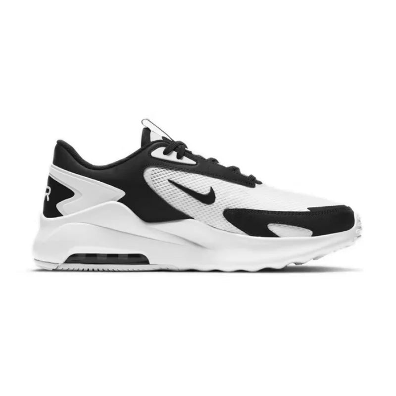 Nike Air Cushion Cushioning Casual Men's Sports Shoes New Fashion Daily Wear Casual Running Shoes Air Max Rebound Low-Top Black and White Versatile Sports Running Shoes Treasure Shoe Model Cu4151-102 ATFH