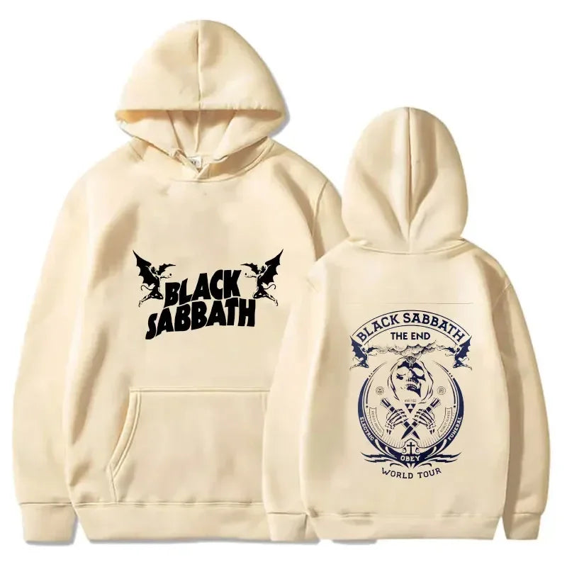 Fall Hoodie - Weekend Men's Retro Rock Women's Casual Printed Heavy Metal Band Album Concert Black Sabbath Music Style Sweater