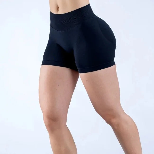 SHINBENE 4.5"  Women High Waist Shorts Yoga Seamless Exercise Scrunch Biker Booty Fitness Shorts Tahsi Fashion House