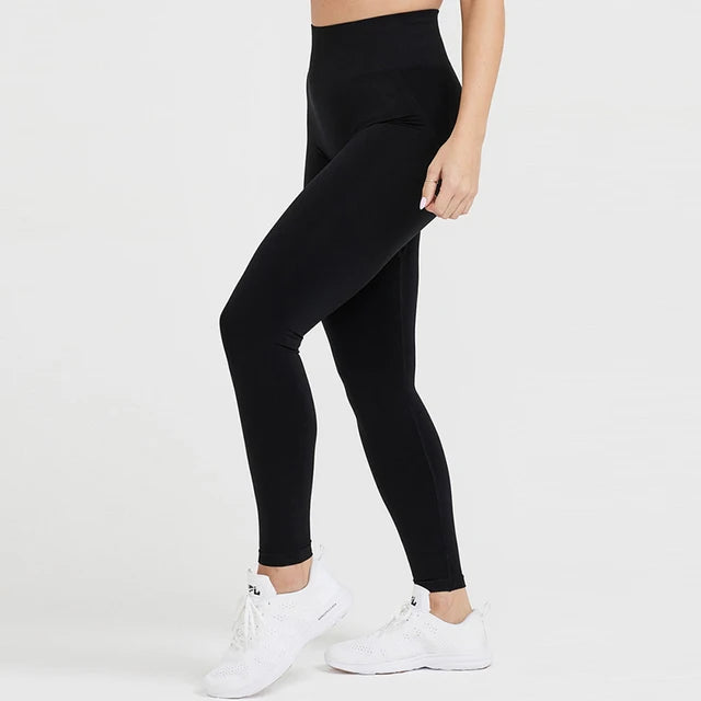 Seamless Yoga Leggings Scrunch Butt GYM Leggings Women Push Up Booty Workout Tights Fitness Stretchy High Waist Yoga Pants - ATFH