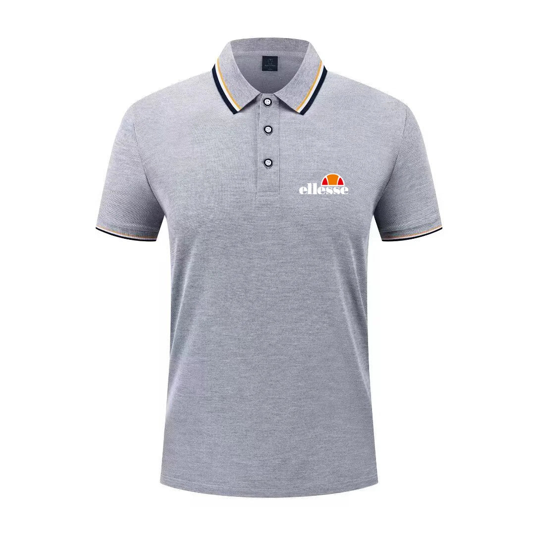 2026 New Men's Casual Solid Color Short Sleeved Polo Shirt Summer Fashionable and Comfortable Versatile Top