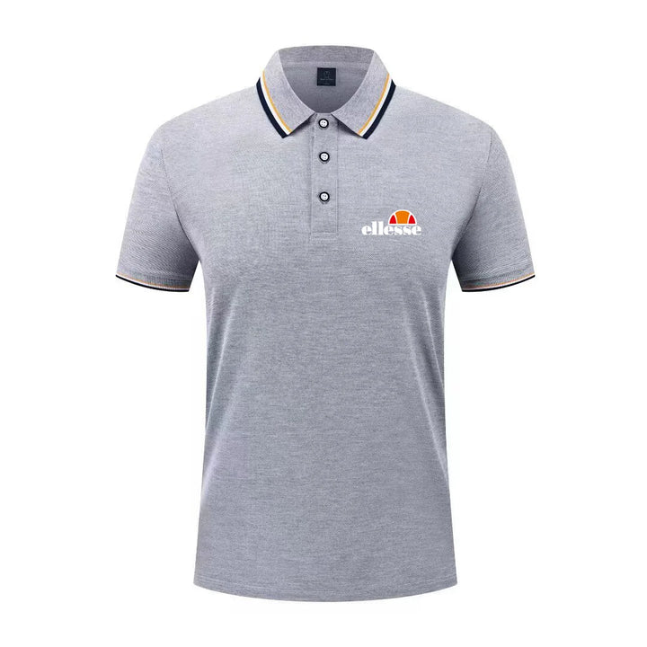 2026 New Men's Casual Solid Color Short Sleeved Polo Shirt Summer Fashionable and Comfortable Versatile Top