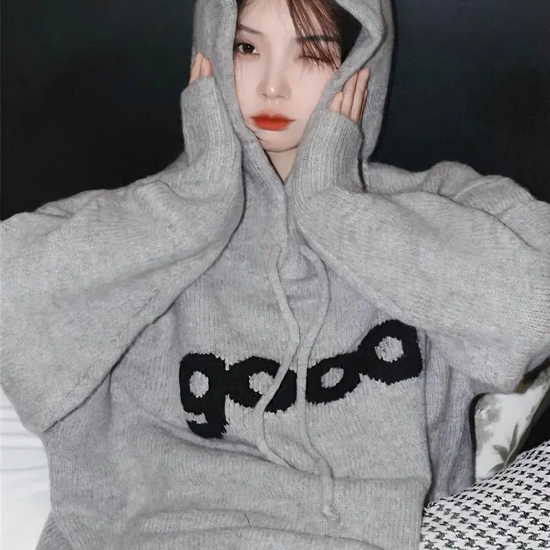 Hooded Cute Hoodies Street Wear Woman Zippers Multicolor Half University Holiday Party Elegance Appliqued Beautiful Moletom - ATFH