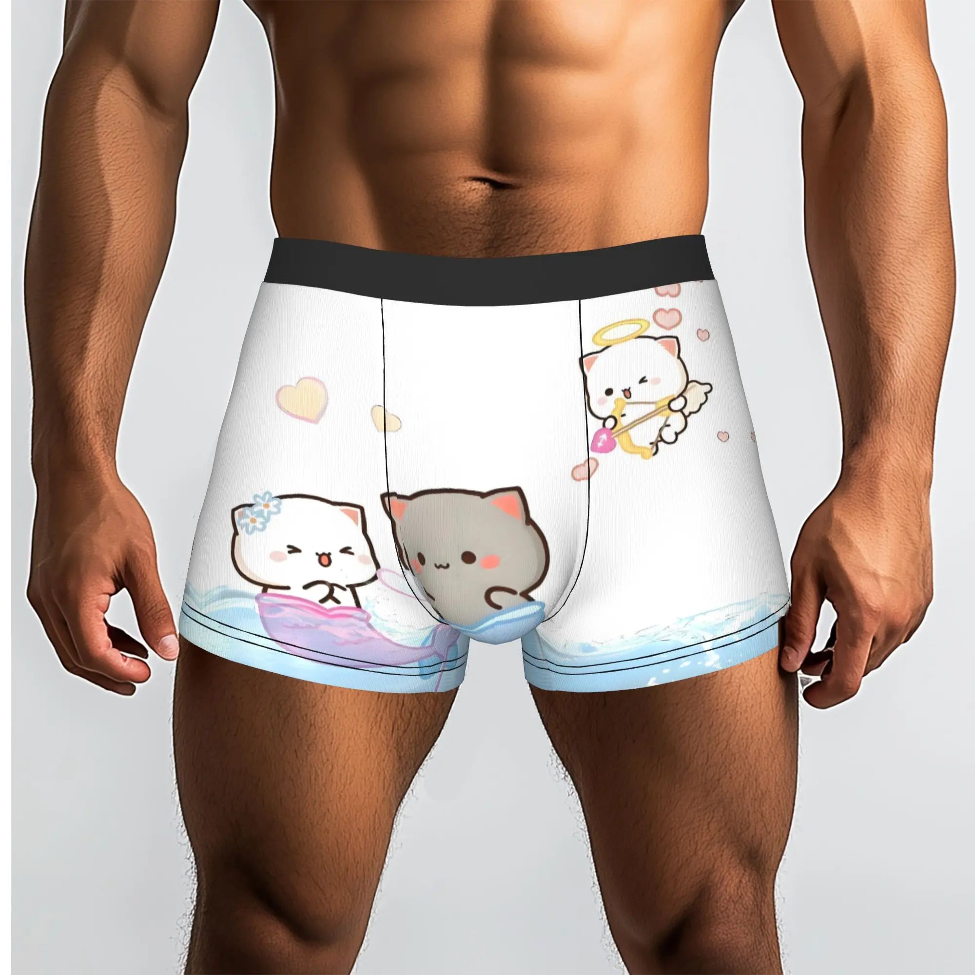 Anime Panda Bubu Dudu Peach And Goma  Boxers Shorts Men Bear Cartoon  Briefs Underwear Funny Underpants