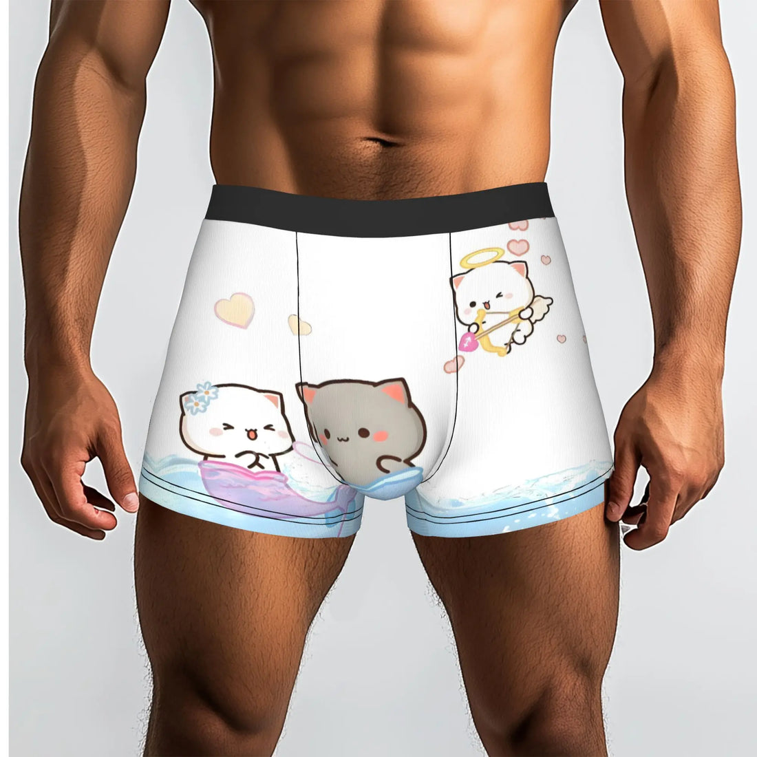 Anime Panda Bubu Dudu Peach And Goma  Boxers Shorts Men Bear Cartoon  Briefs Underwear Funny Underpants
