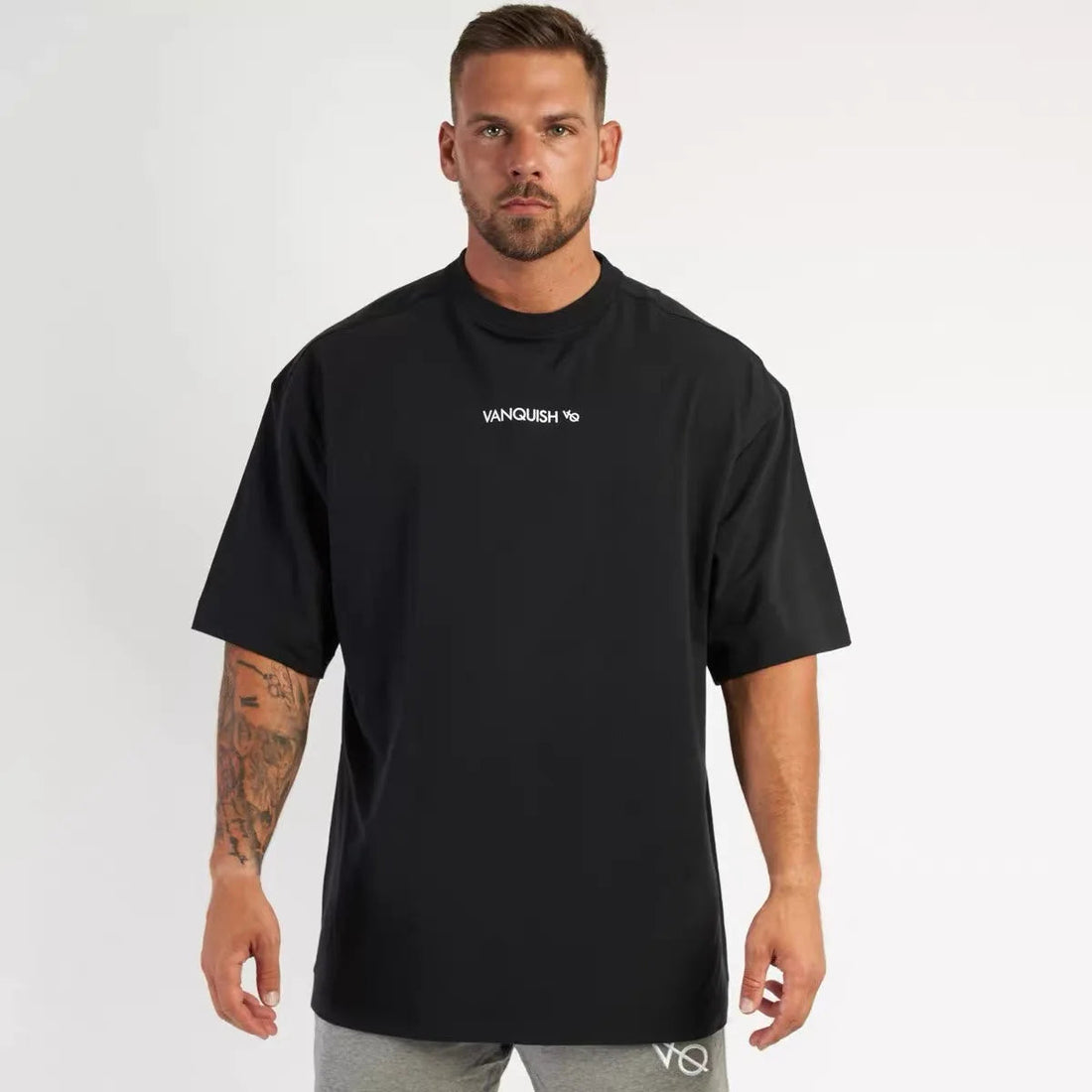 New Muscle Captain Fitness Men's Running Sports Casual Exercise Short-sleeved Cotton Breathable Multi-color T-shirt ATFH