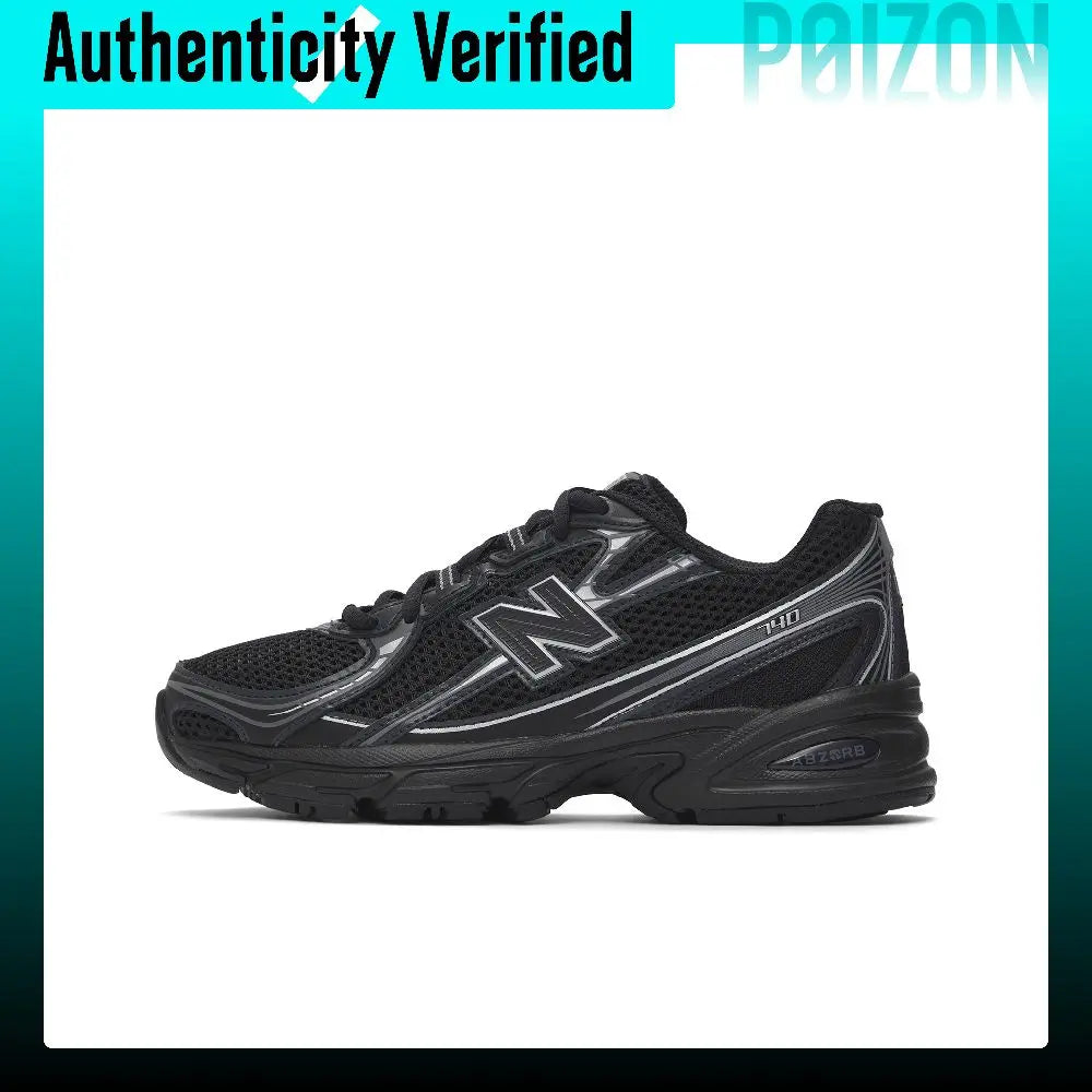 New Balance NB 740 V2 Soft And Comfortable Breathable Low top Casual City Commuting Running Shoes Unisex Black U740BM2