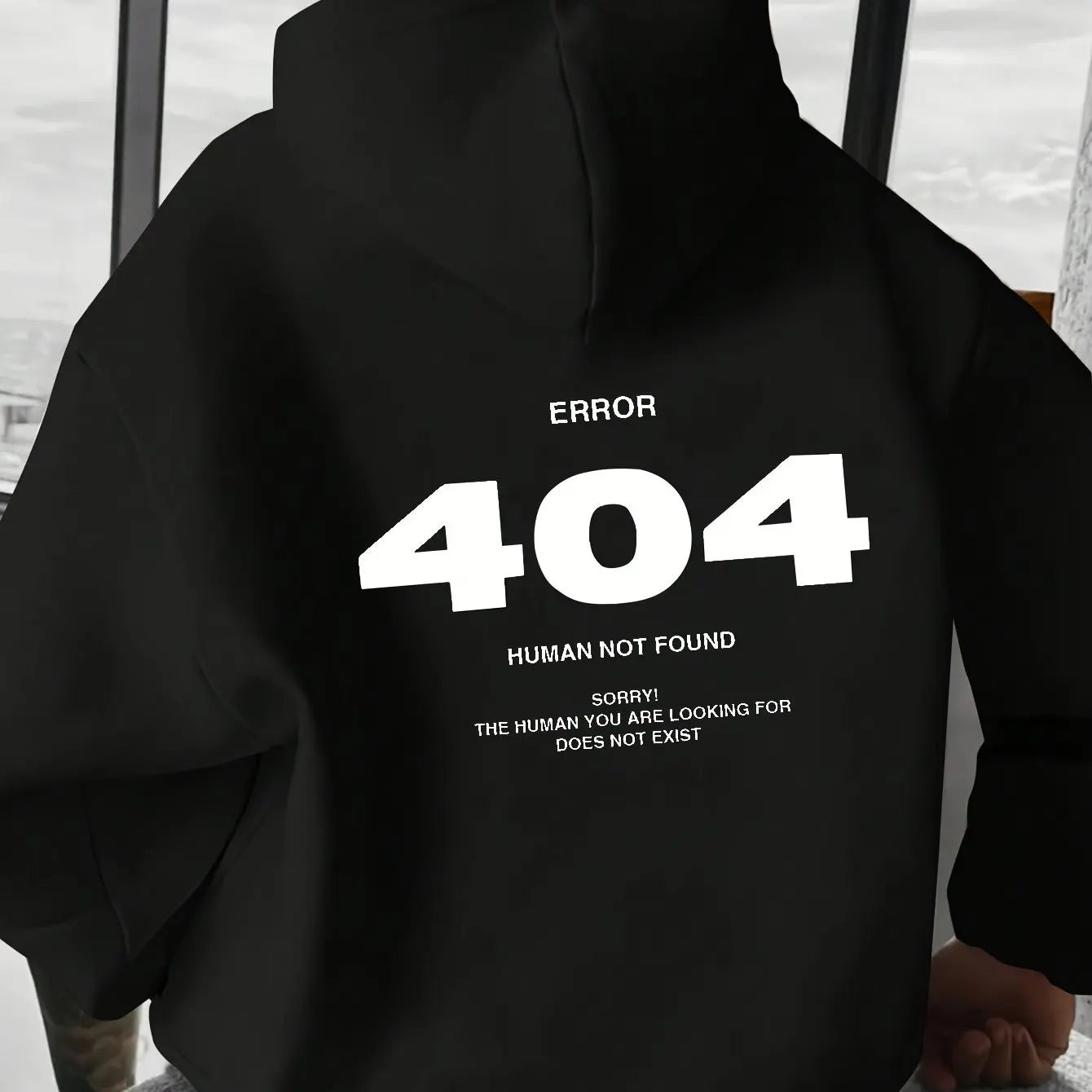 Men's Hoodies Pullover Spring Autumn Casual Hoodie Sweatshirts Print Hoodies Loose Black Sweatshirt For Male