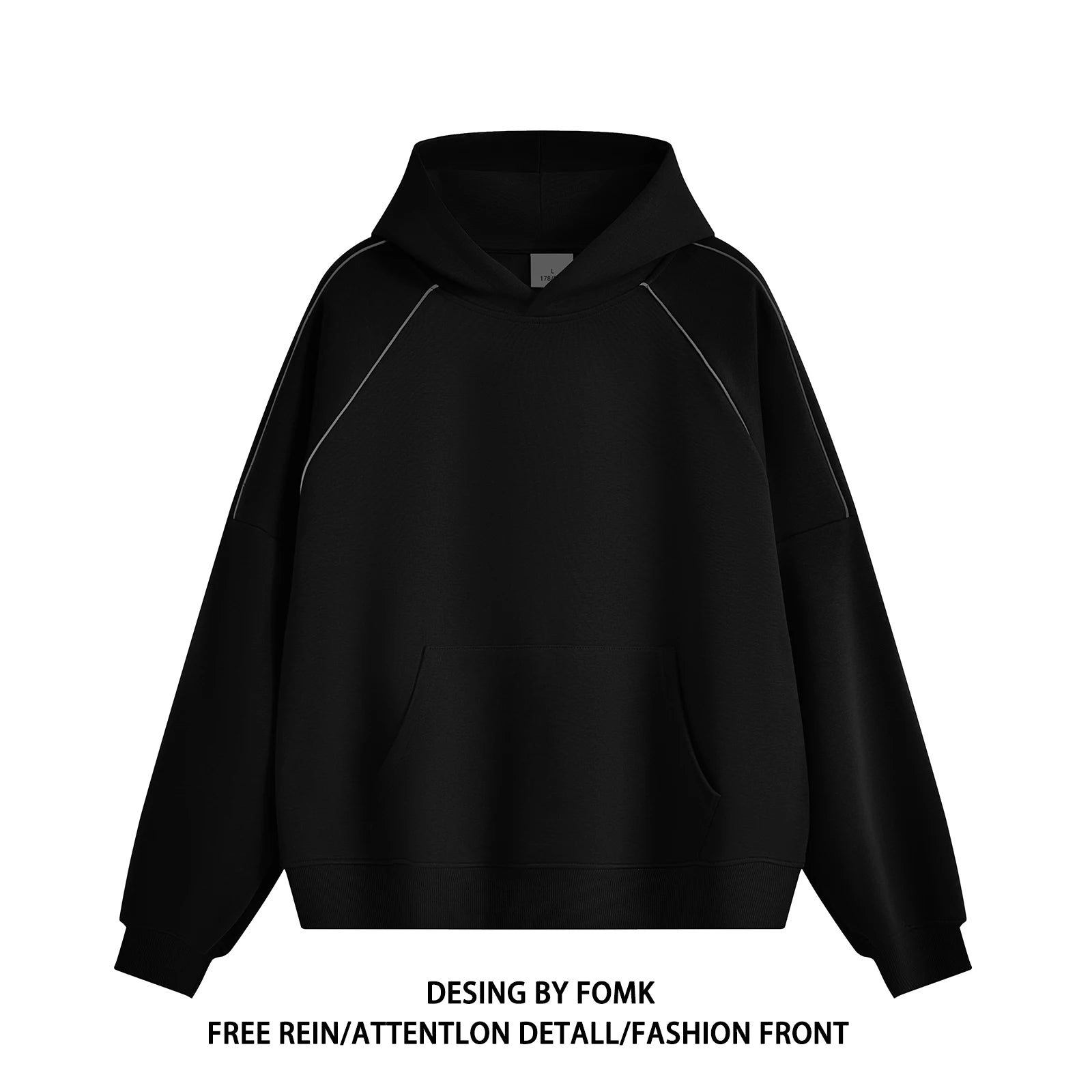 Men‘s Hoodie Long Sleeve Pullover Fashion Clothing Casual Solid Color Male Spring Autumn Hooded Solid Color Streetwear Q20 - ATFH