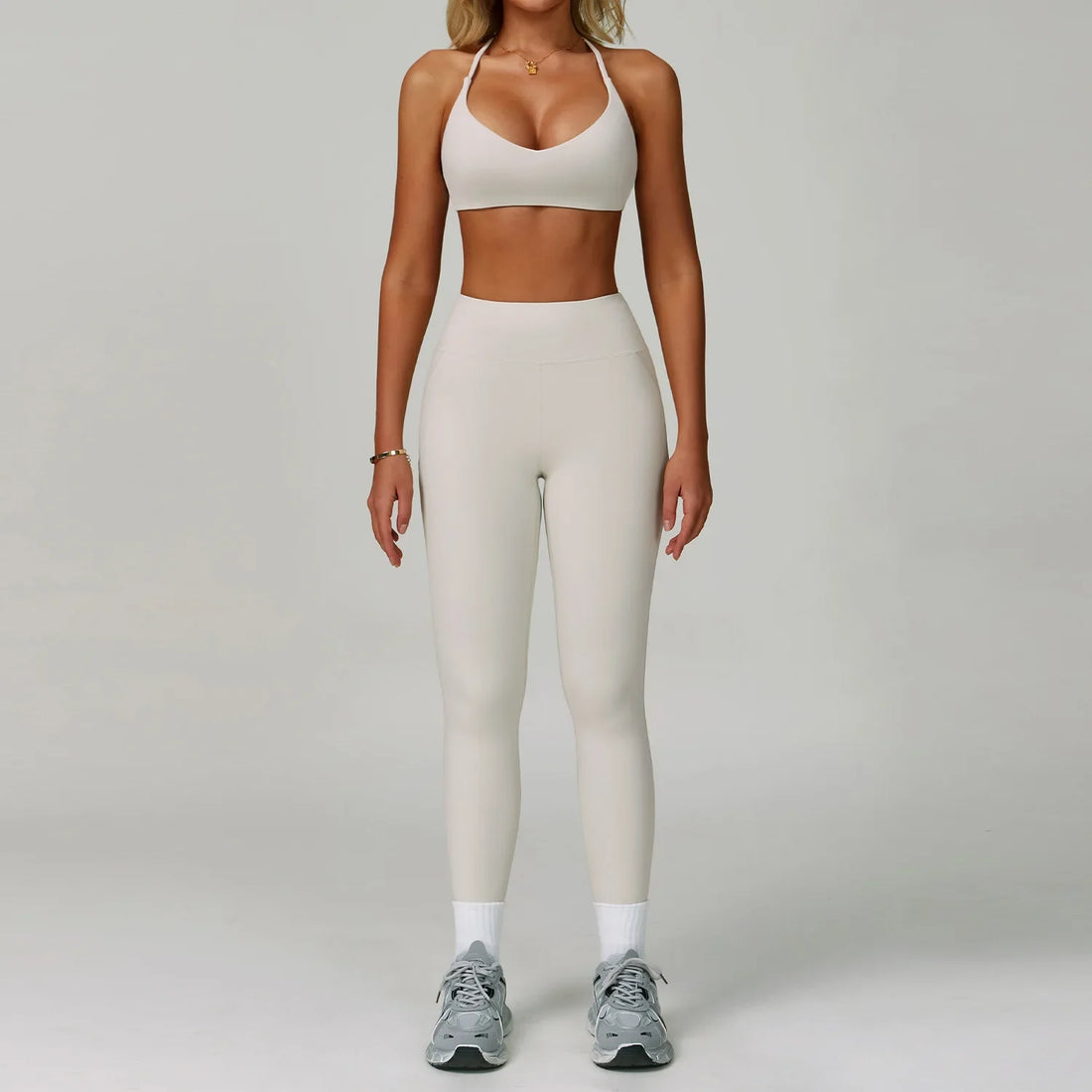2Pcs Sets Women's Tracksuit Fitness Clothes Yoga Sets Sportswear Workout Bra High Waist Leggings Set Gym Clothing Sports Suits - ATFH