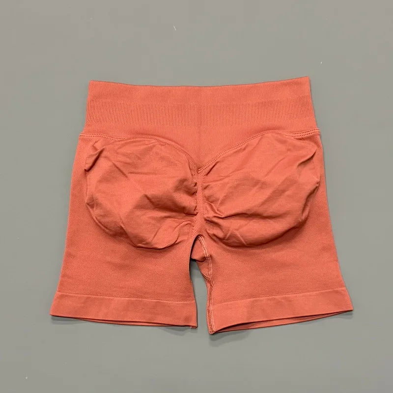 HISTELLO Impact Shorts 4.5‘’ Seamless Women Gym Sports Wear Butt Lift Fitness Short Pants Yoga Biker Running Workout Leggings