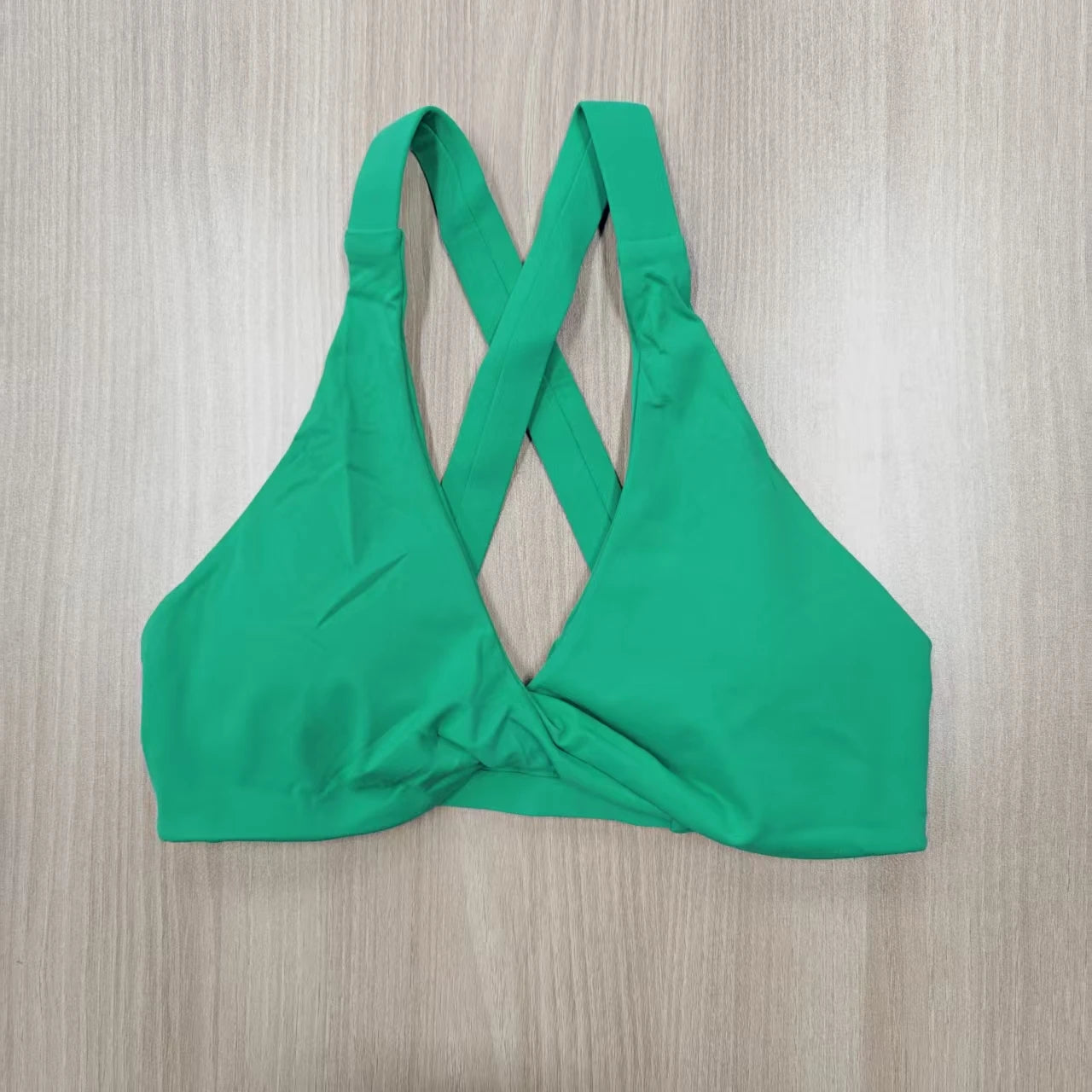 SHINBENE Women's Twist Workout Sports Bras Back Cross Padded Low Impact Fitness Bra Yoga Crop Tops - ATFH