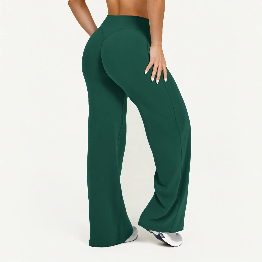 NCLAGEN Sport Trousers SoftMotion Straight-Leg Pants Women's High Waist Yoga Bottoms GYM Naked Feel Pilates Running - ATFH