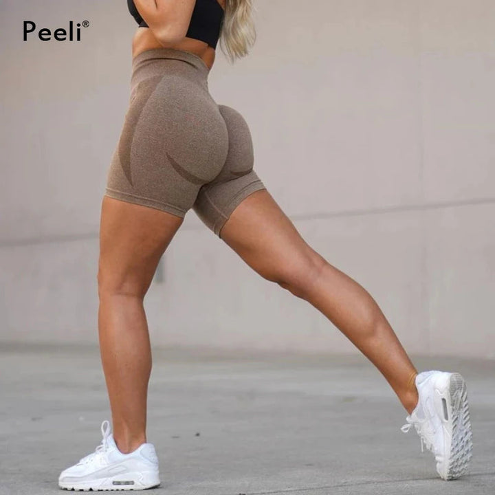 Contour Seamless Shorts for Women Yoga Shorts Push Up Booty Workout Gym Shorts Fitness High Waist Sports Short Women Clothing Tahsi Fashion House