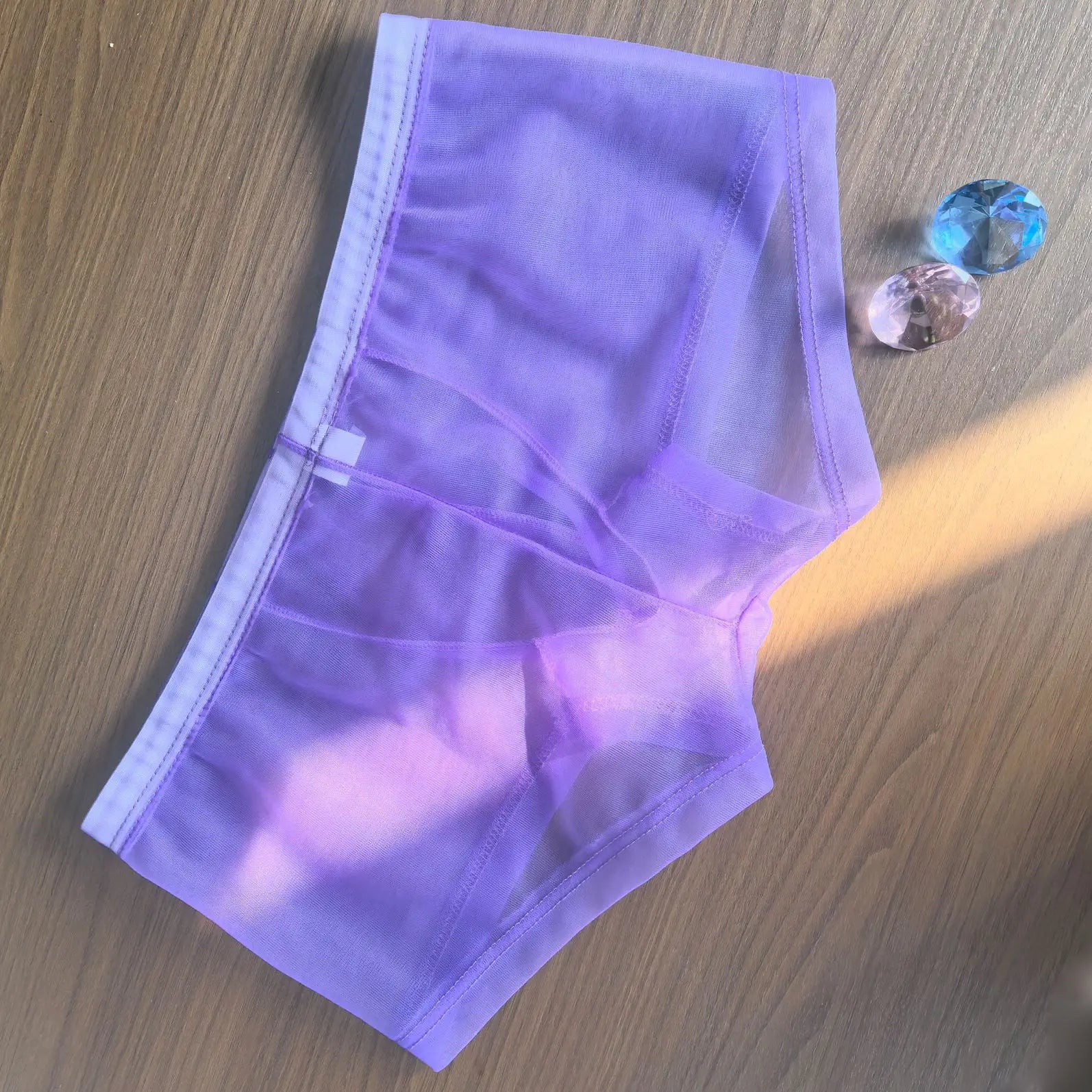 Transparent Mesh Men's Boxer Briefs - Breathable Ultra-Sexy Underwear Perfect for Casual Wear & Special Nights