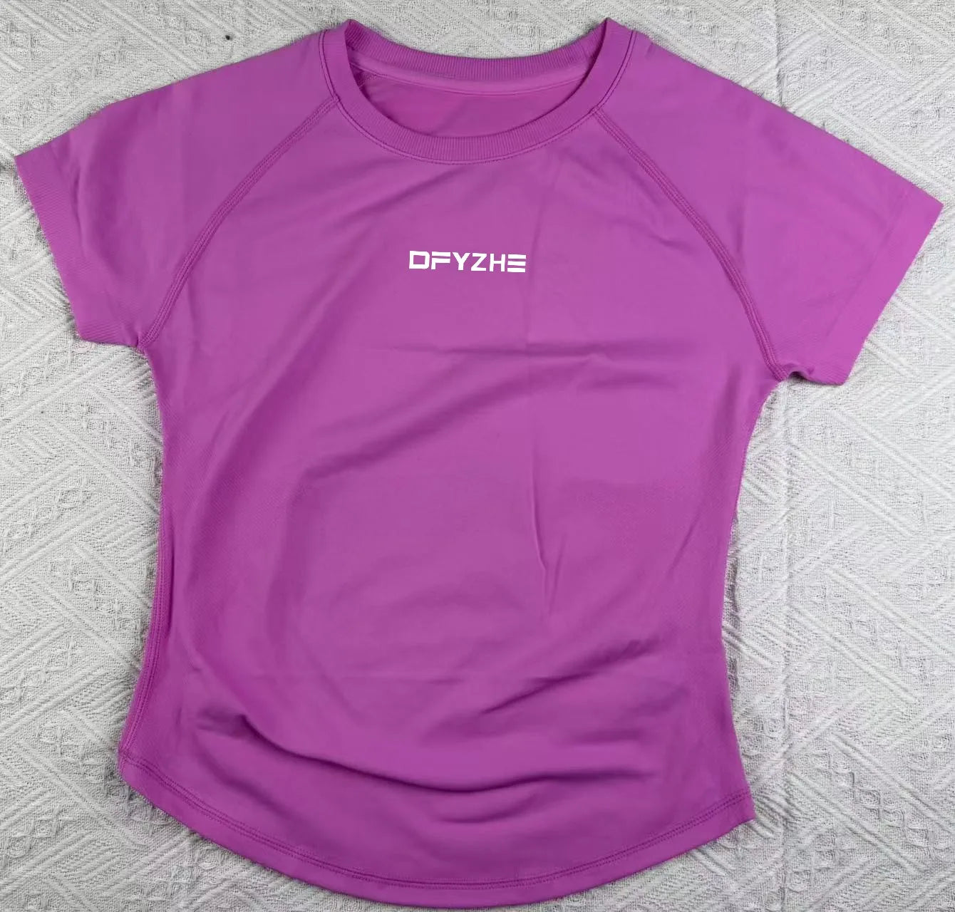 DFYZHE Impact Short Sleeve Top Women's Running Sports T-shirt Summer Short Sleeve Round Neck Elastic Yoga Fitness Top Breathable - ATFH