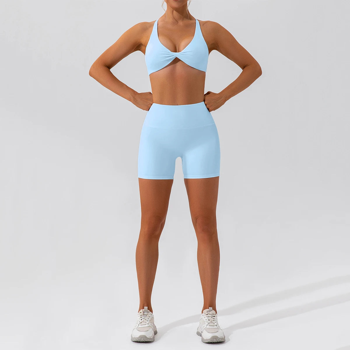 Summer 2PCS Yoga Suit Sports Set Women Quick-Dry Gym Set Women Tracksuit Running Workout Long Sleeve Sports Shirt Yoga Clothing - ATFH