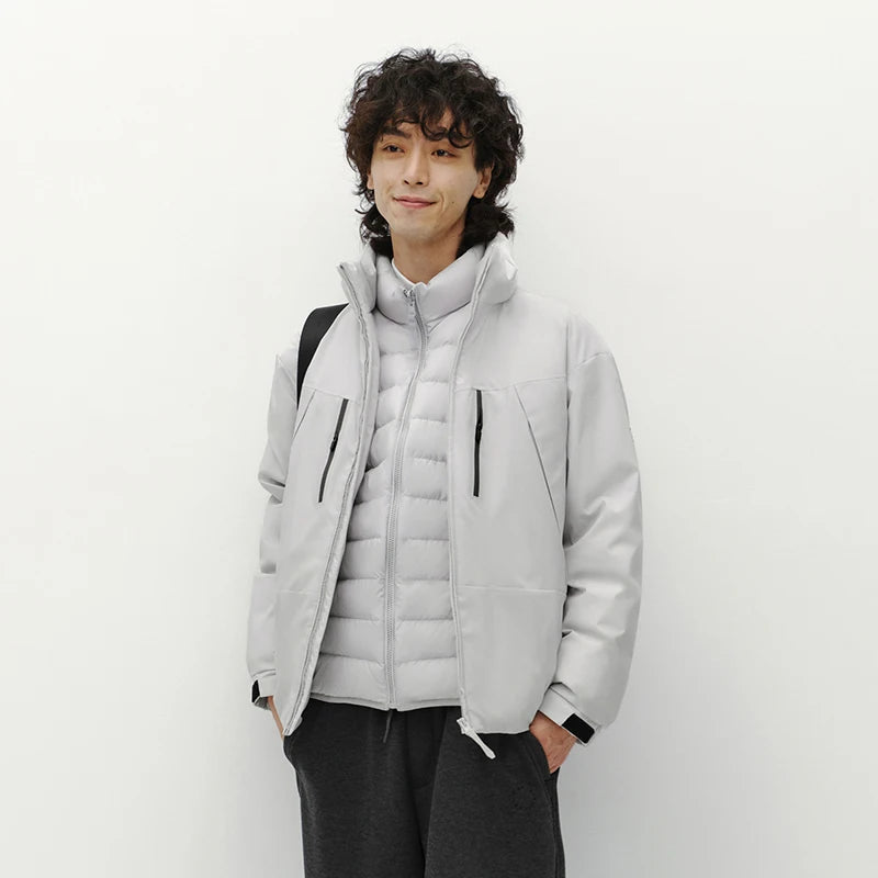 Semir Men Down Jacket Waterproof Windproof Stain Resistant Outdoor Protection 2026 Winter Outdoor Layer Warm Insulation
