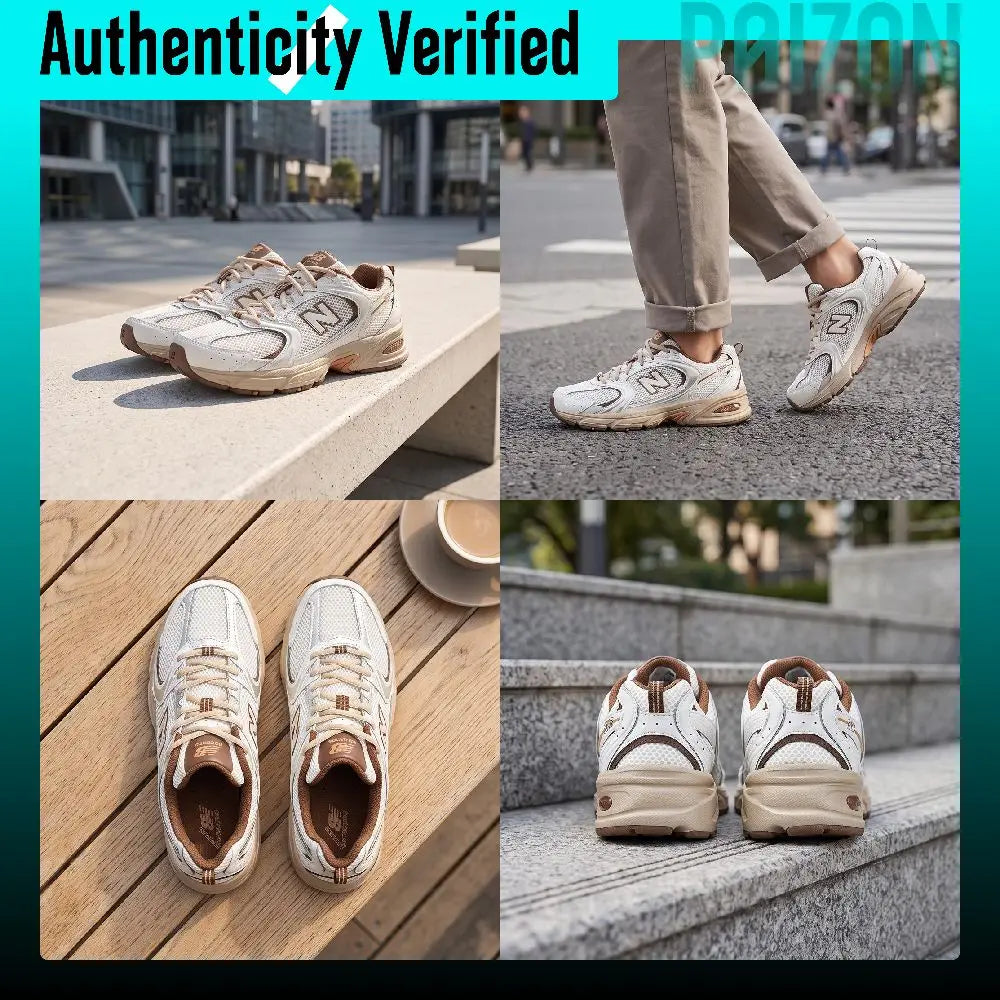 New Balance x Niko And ... NB 530 Breathable Low top Casual City Commuting Running Shoes Unisex White Brown MR530NI