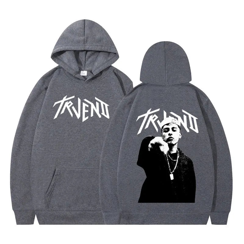 Rapper Trueno Album Tour 2025 Punk Hoodie Fashion Men's Women Sweatshirts Long-sleeved Hip-hop Loose Casual Oversized Pullover