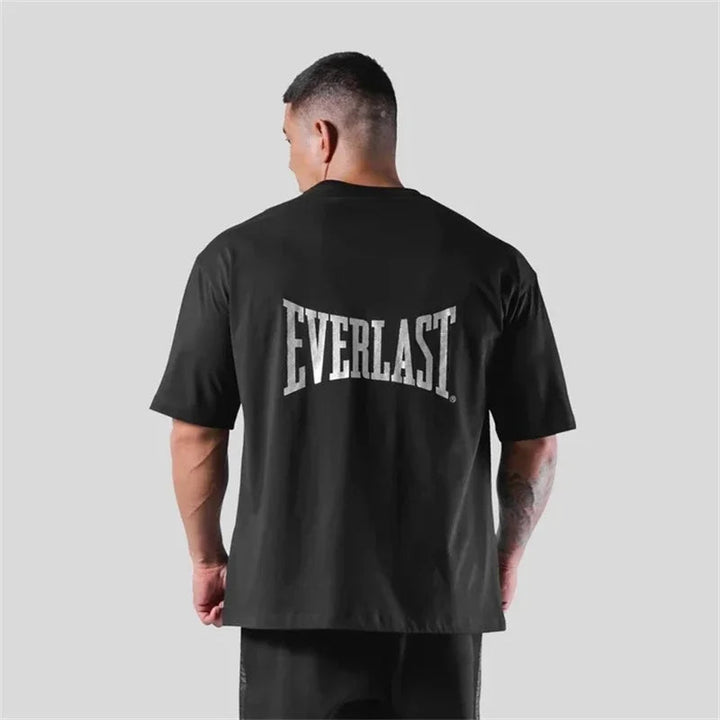 LYFT Jointly Men T-Shirt Summer Oversize TShirts Cotton Letter Print Shirt Sports Training Streetwear Male Teesgym Clothing Me ATFH