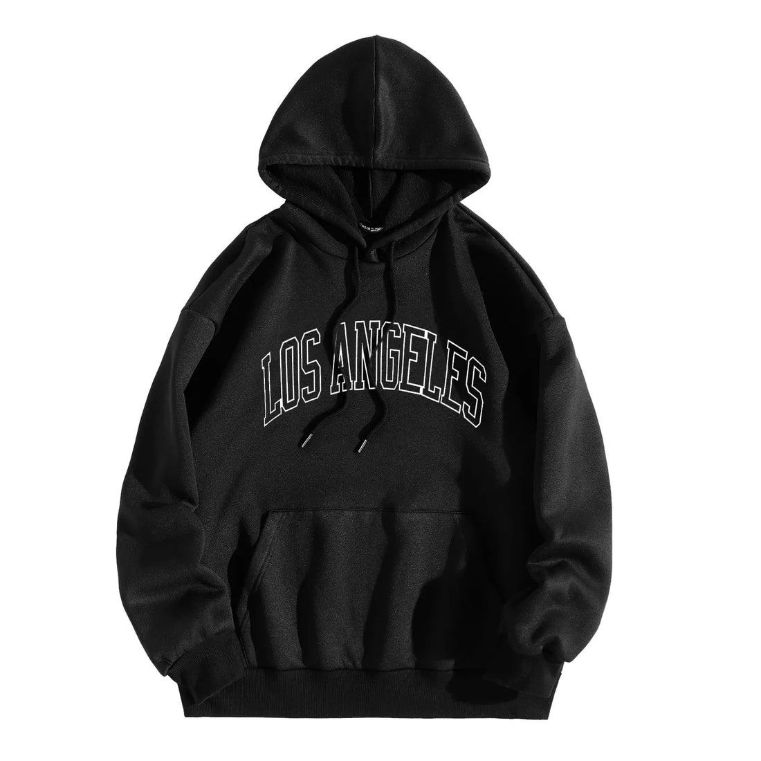 Letter Graphic Print Casual Hoodie Casual Mens' Pullover Long-Sleeve Sporty Hooded Sweatshirt Male Outdoor Loose-Fit Hoodies Top - ATFH