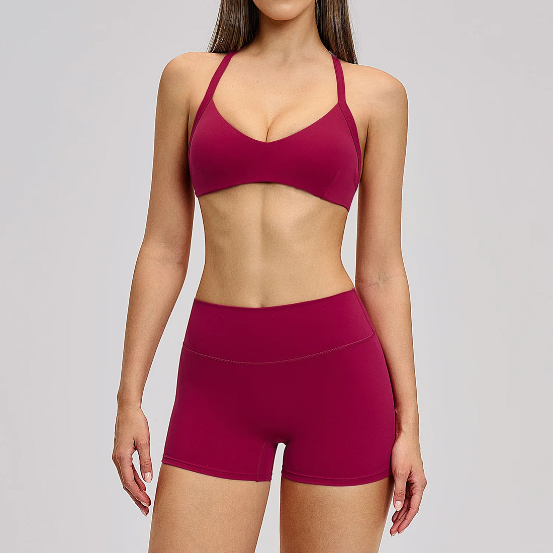 Yoga Set Gym Outfits Shorts Women Sport Bras Brassiere Workout Tops for Women Yoga Clothes Fitness Leggings Gym Set Yoga Sets - ATFH