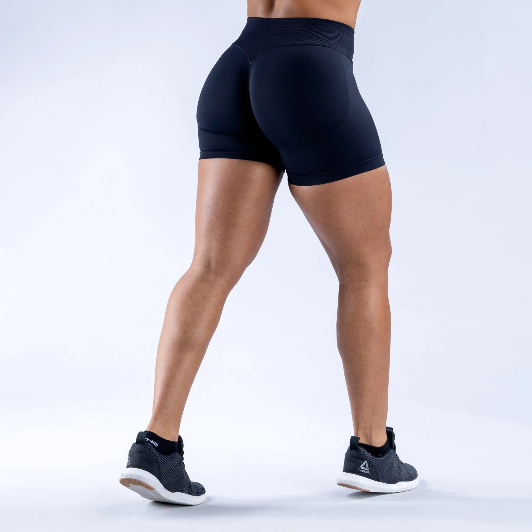 Women's Low-Rise Yoga Pants Three-quarter Length Shorts Tummy Control Workout Leggings Gym Fitness Running Seamless Tights