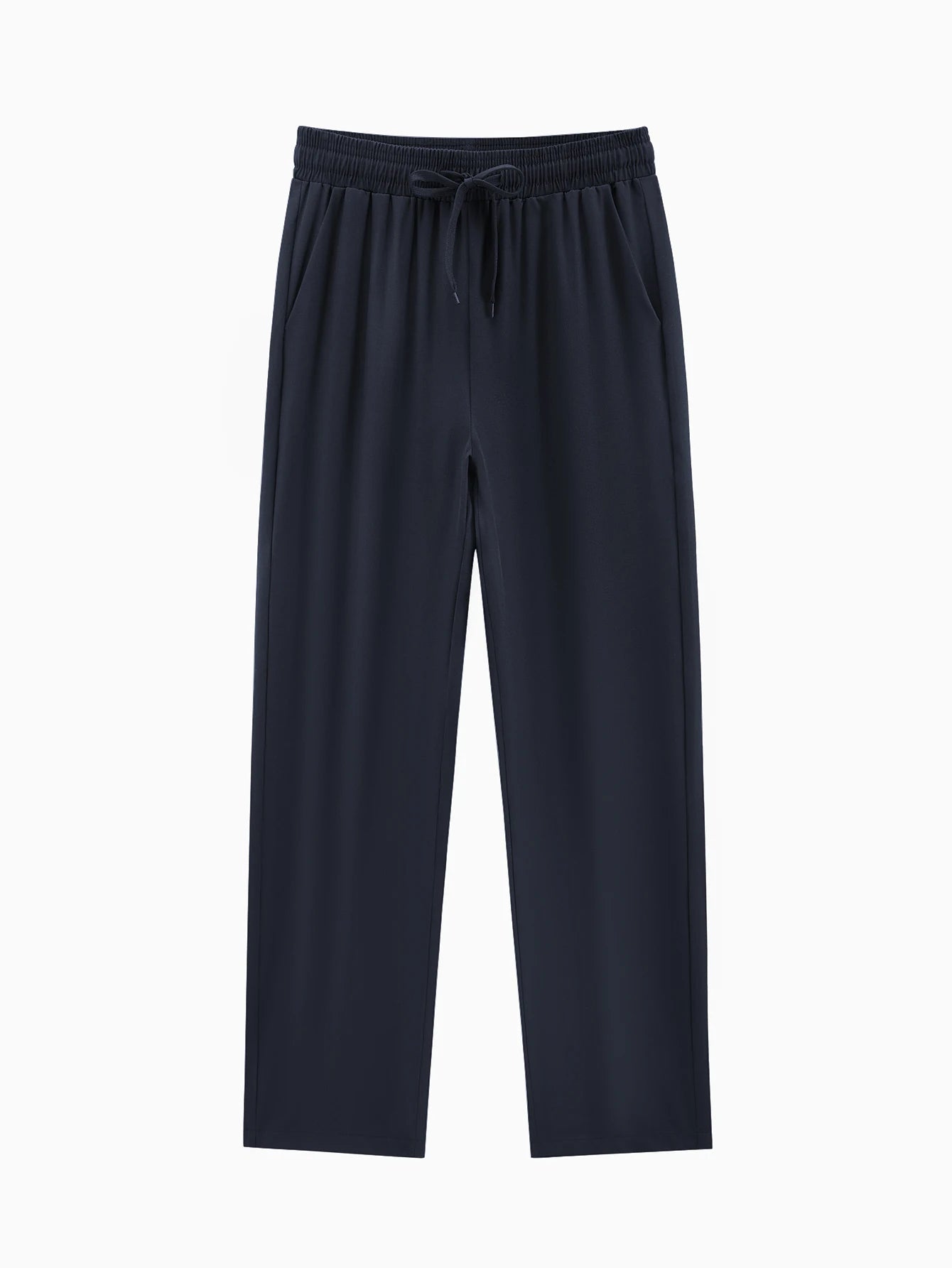 New Men's Casual Elastic Waist Pants Versatile Comfortable Fit Long Trousers