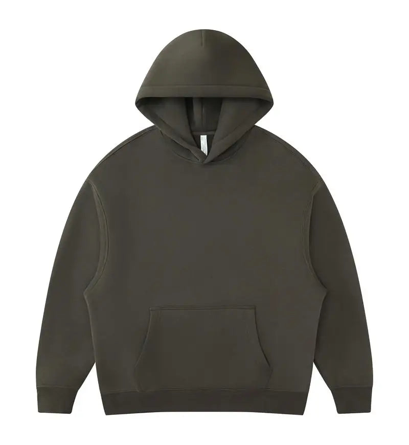 01 400GSM Hoodies Basic Fleece 20+ Colors Men Women Long Sleeve Oversized Hooded  Wholesale Sportswear Soft Unisex Jogging - ATFH