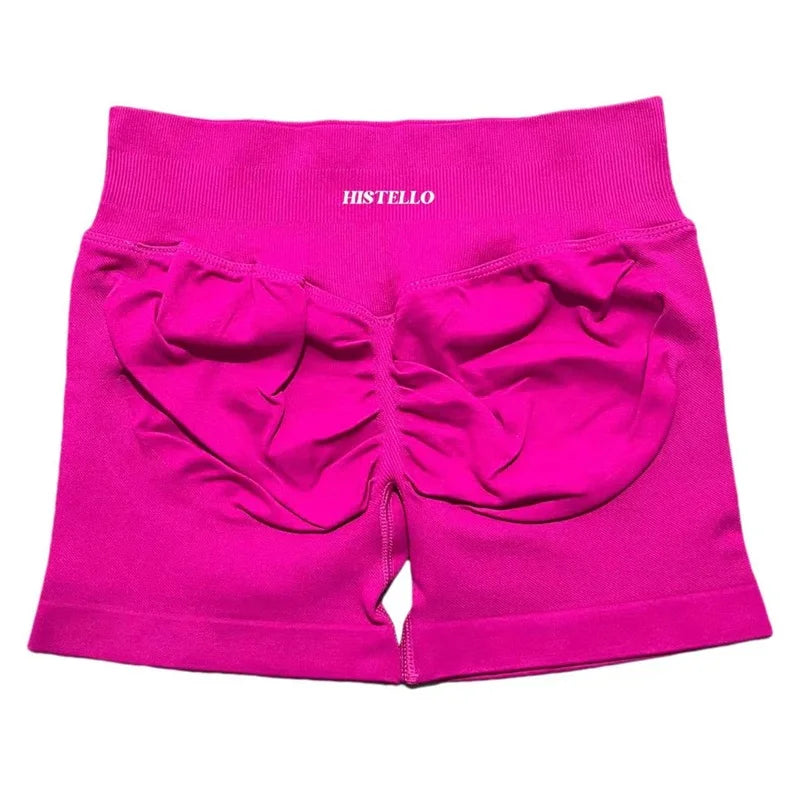 HISTELLO Sports Shorts Df Substitute High Waist Women Yoga Workout Short Seamless Leggings Stretch Fitness Running Gym Shorts Tahsi Fashion House