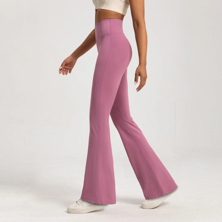High-end Flared Yoga Leggings Yoga Pants High Waist Wide Leg Pants Bottoms Breathable Gym Casual Sports Bell Leggings Female ATFH