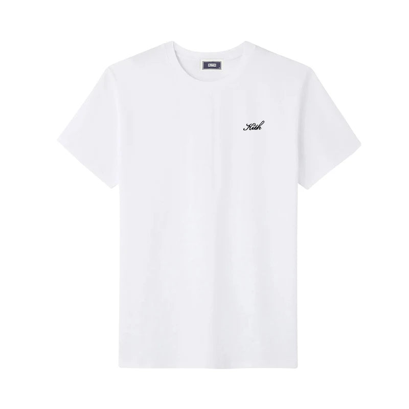 Summer Exported to Japan Korean Cotton Men Women T-shirt Embroidery letter Logo Couple Casual Loose O-Neck Short Sleeve Tees ATFH