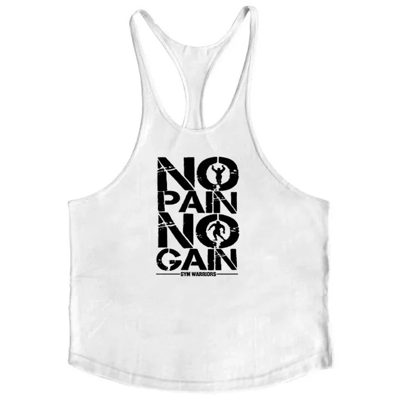New Bodybuilding men Stringer Tank Top print Fitness Singlets Sporting Vest muscle Sleeveless Tanktops shirt