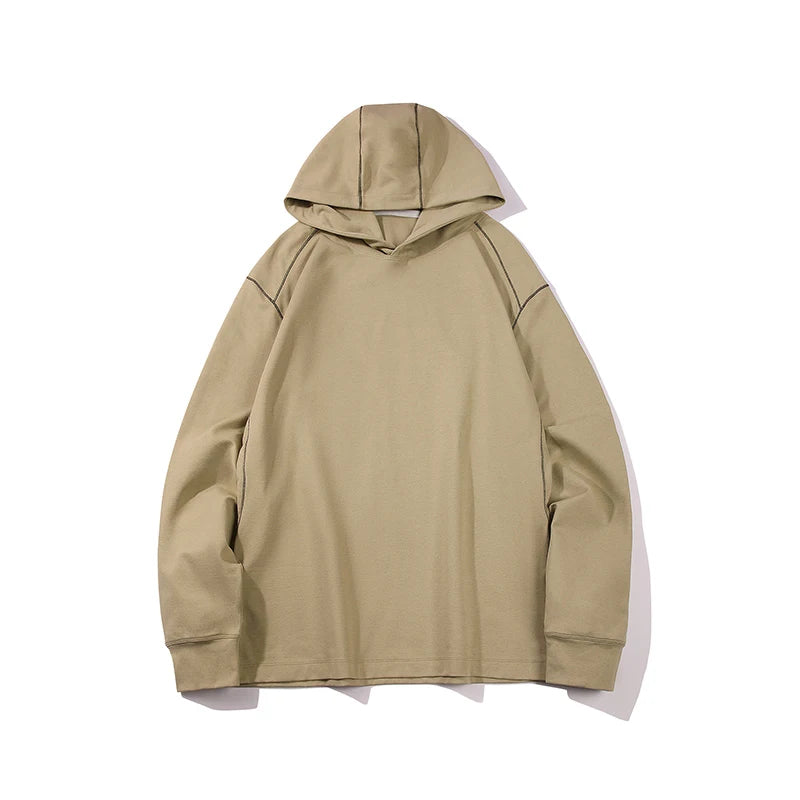 Quick - Dry Tech Hoodie: Stay Fresh All Day Solid Color Loose Casual Lightweight Hooded Sweatshirt Unisex - ATFH