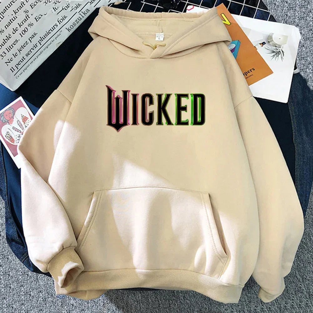 Hot Aesthetic Wicked Movie Fan Graphic Hoodie 2025 Men/women Hoodies Aesthetic Fashion Casual HipHop Sweatshirt Harajuku Unisex - ATFH
