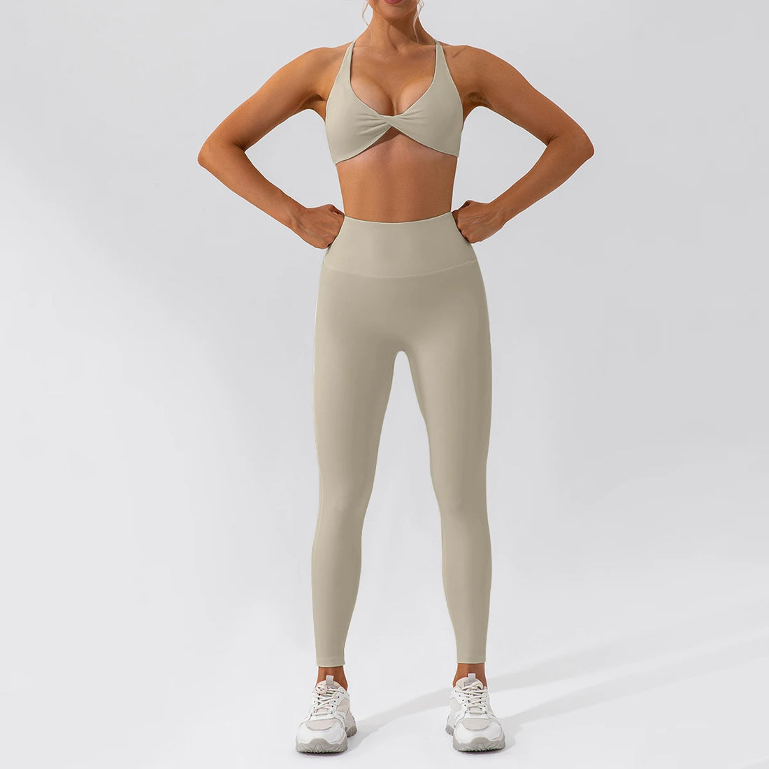 Summer 2PCS Yoga Suit Sports Set Women Quick-Dry Gym Set Women Tracksuit Running Workout Long Sleeve Sports Shirt Yoga Clothing - ATFH