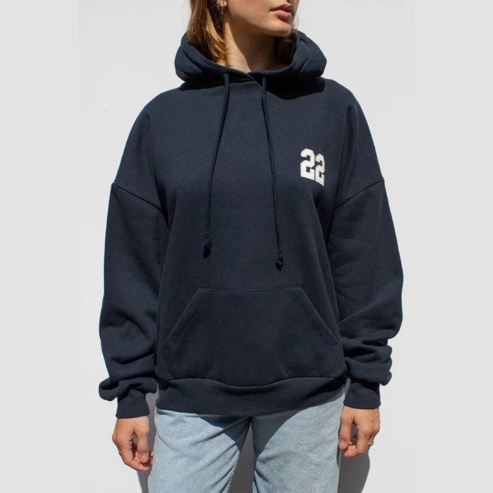 Y2K Retro Loose Hoodies Vintage Pattern Drawstring Hooded Women Casual Long Sleeve Sweatshirts Pullovers Fall Winter Streetwear - ATFH