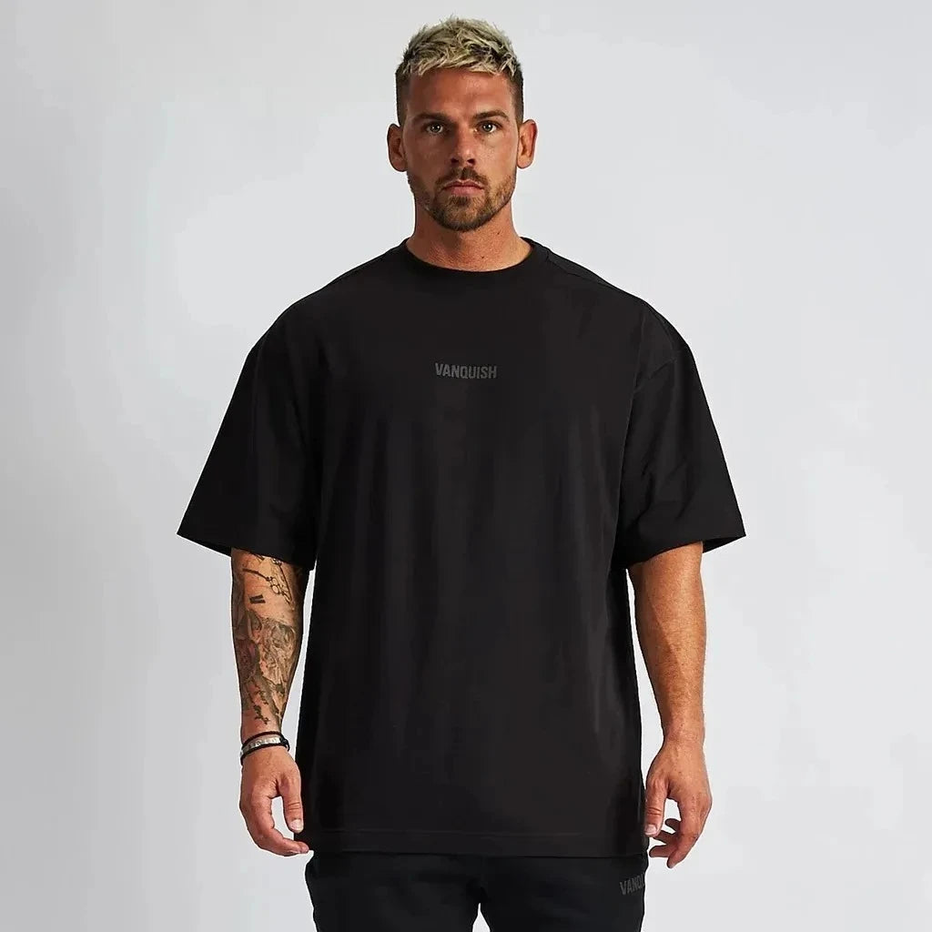 New Sale Men's Breathable Linen Blend Short Sleeve T Shirt – Oversized Sport Fit for Gym Running & Summer Leisure ATFH
