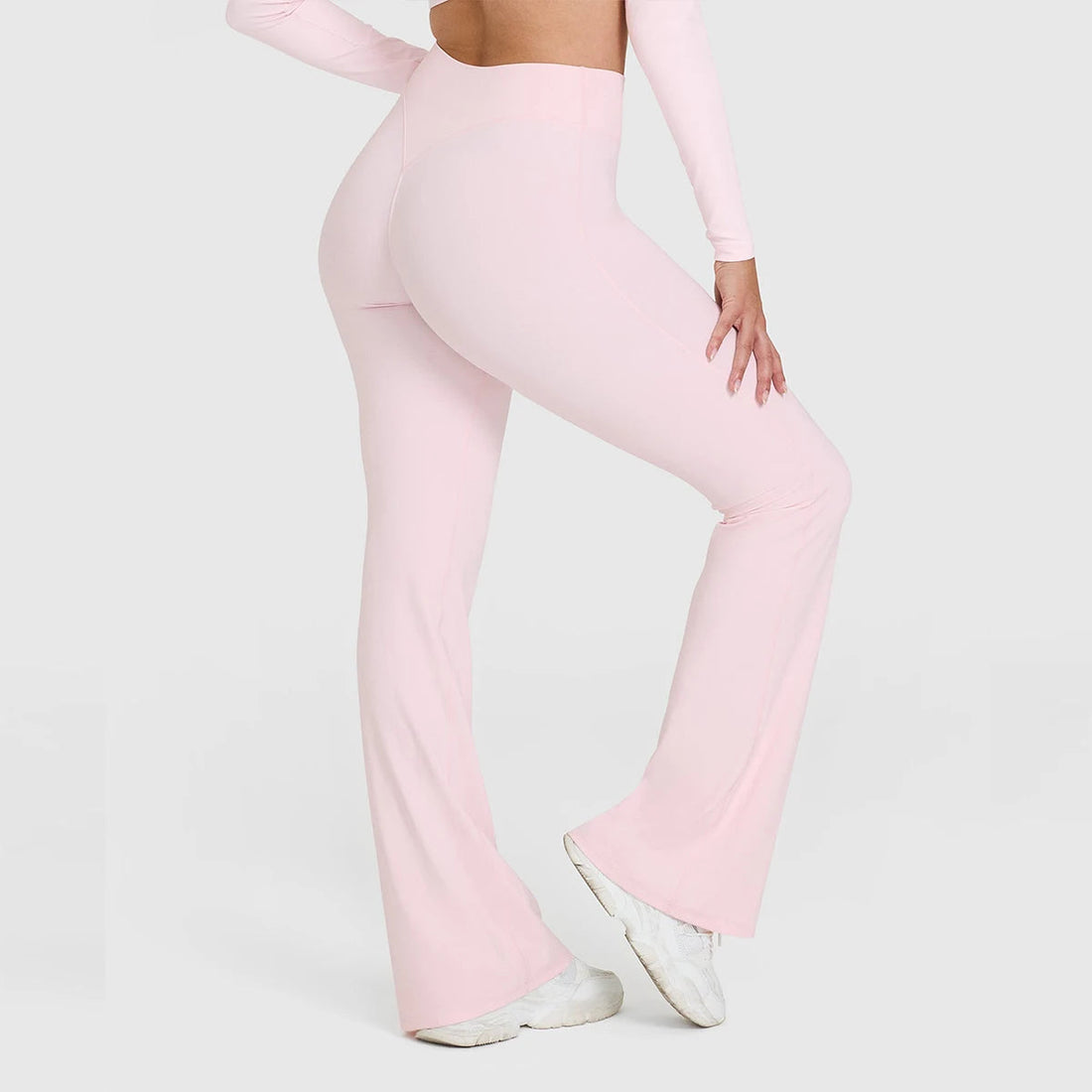 Flared Leggings Straight Leg Leggings Woman Wide-leg Pants Yoga Breathable Fitness Clothing Versatile Casual Pants ATFH