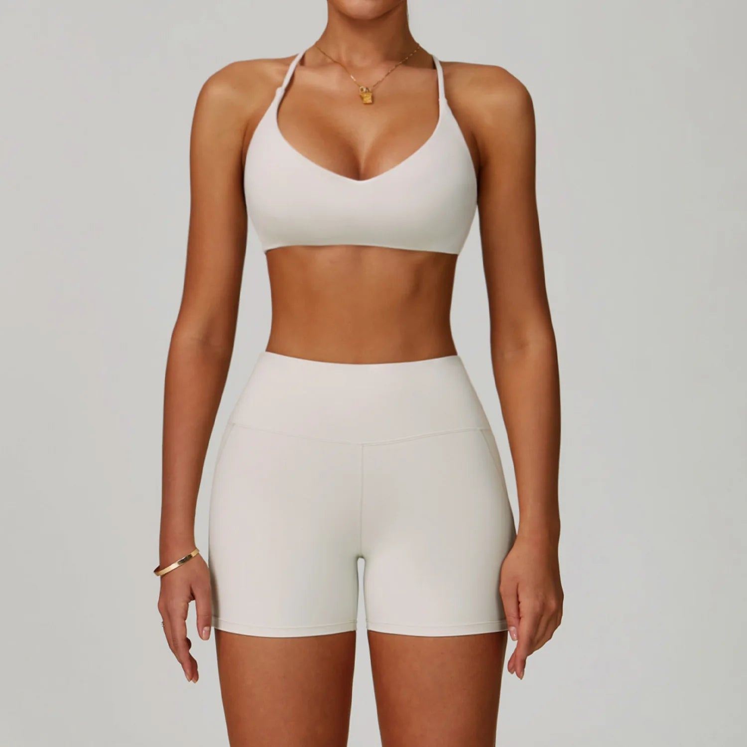 2 Piece Set Women's Tracksuit Fitness Clothes Yoga Sets Sportswear Workout Bra High Waist Leggings Set Gym Clothing Sports Suits - ATFH
