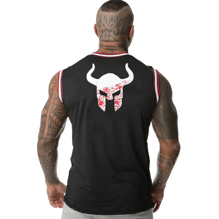 Bodybuilding Tank Tops Men Gym Fitness Sleeveless Shirt Male Slim Stringer Singlet Summer Casual Fashion Printed Undershirt Vest