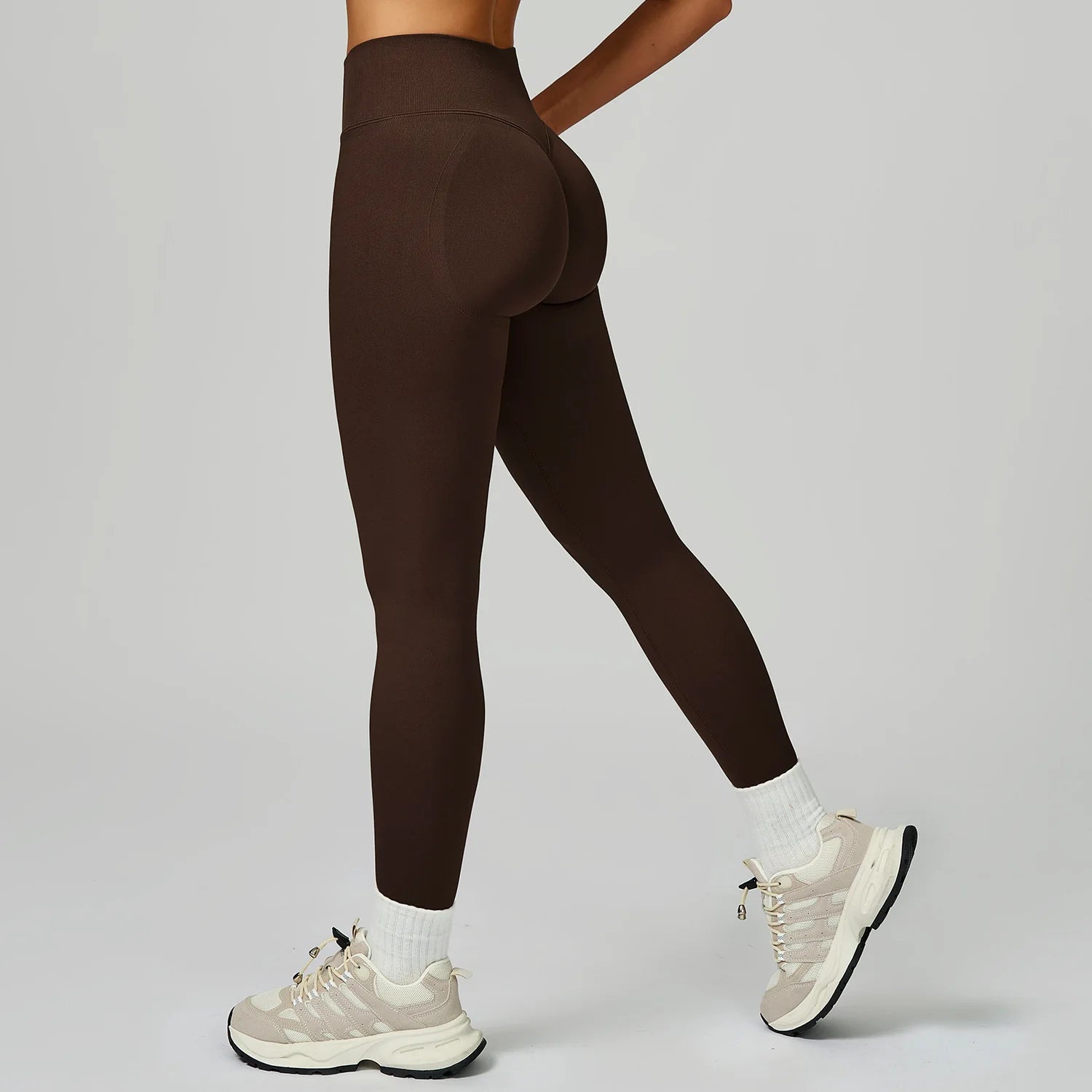 Seamless Sports Leggings Women Fitness Running High Waist Slim Yoga Pants Push Up Scrunch Butt Tights Gym Athletic Workout Pants - ATFH