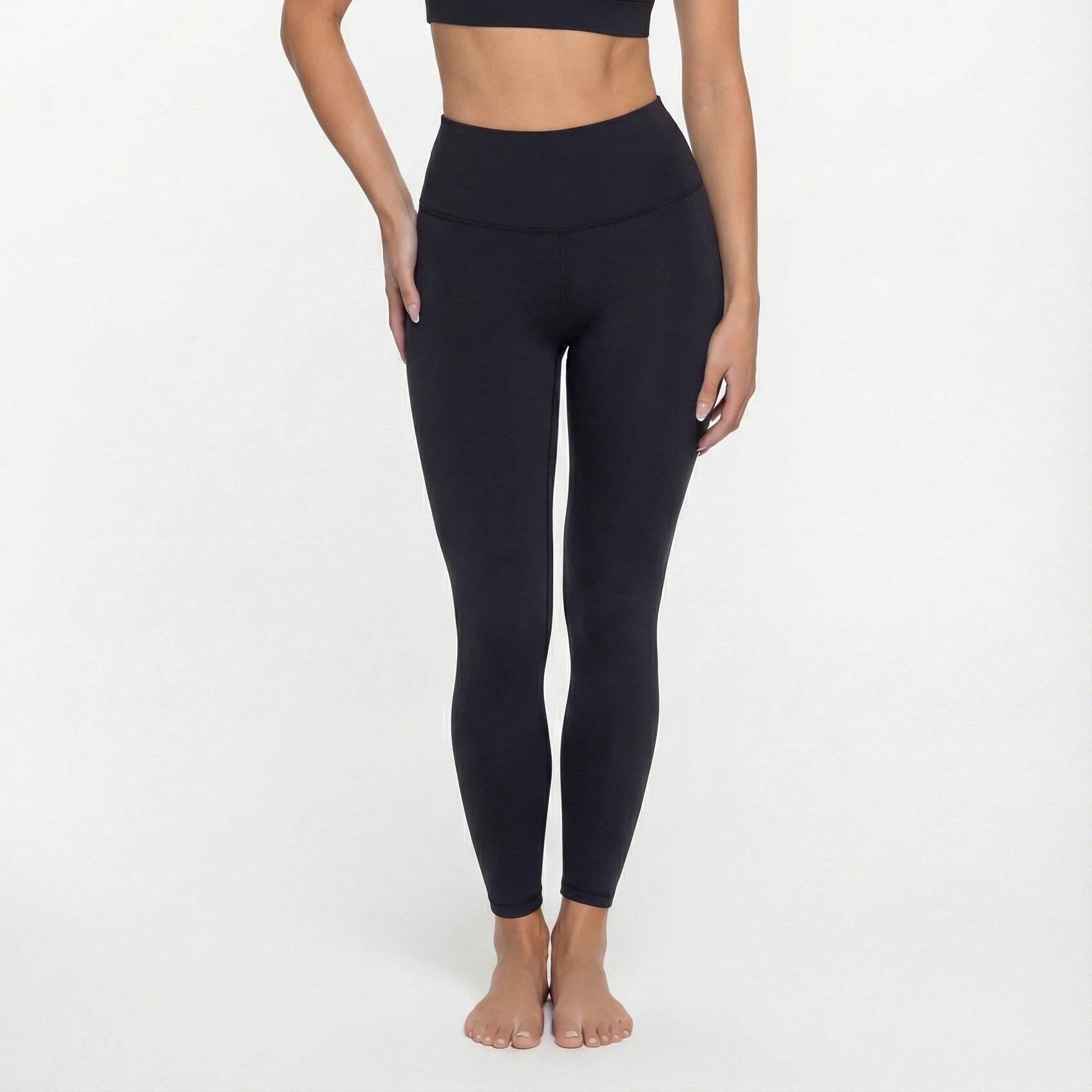 Backless Hollow-out Waistcoat Yoga Clothes High Waist Leggings Bras For Women Slimming Fit Running Workout Fitness Sportswear - ATFH