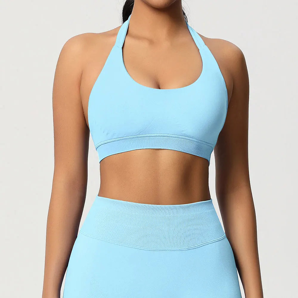 Sports Bra Seamless Workout Tops Gym Fitness Underwear Yoga Bras Sexy Athletic Sport Bra Women Backless Gym Training Crop Top - ATFH