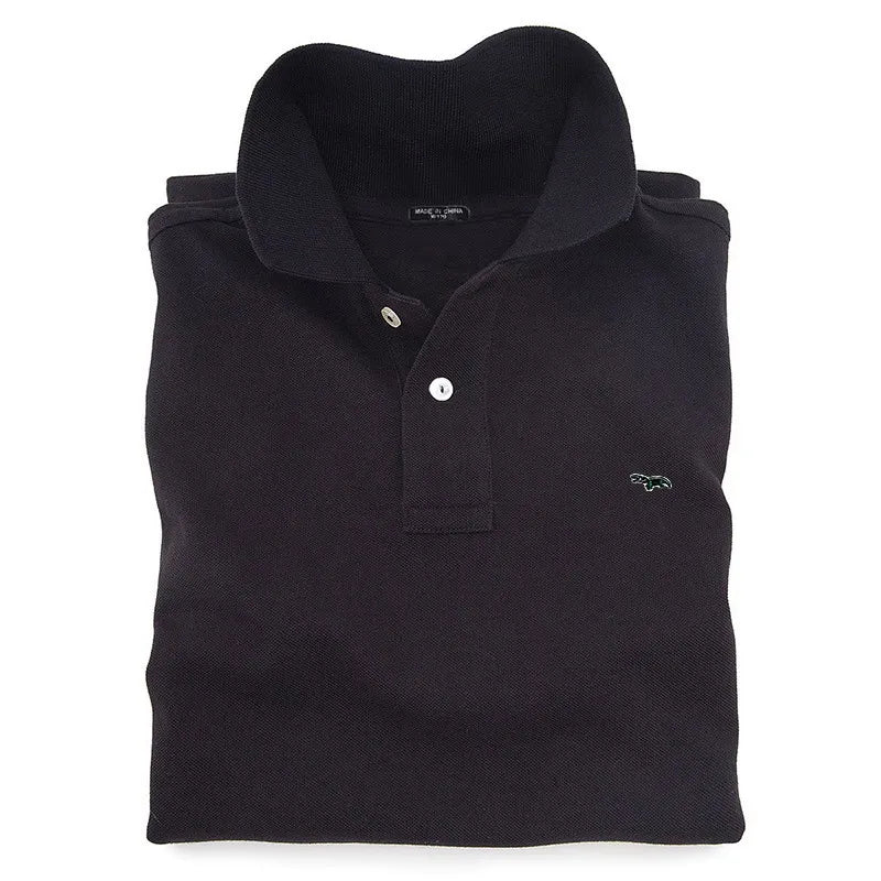 100% pure cotton Spring summer men's fashion sports brand embroidered short sleeved POLO shirt business casual T-shirt