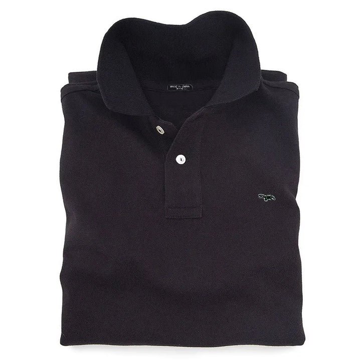 100% pure cotton Spring summer men's fashion sports brand embroidered short sleeved POLO shirt business casual T-shirt