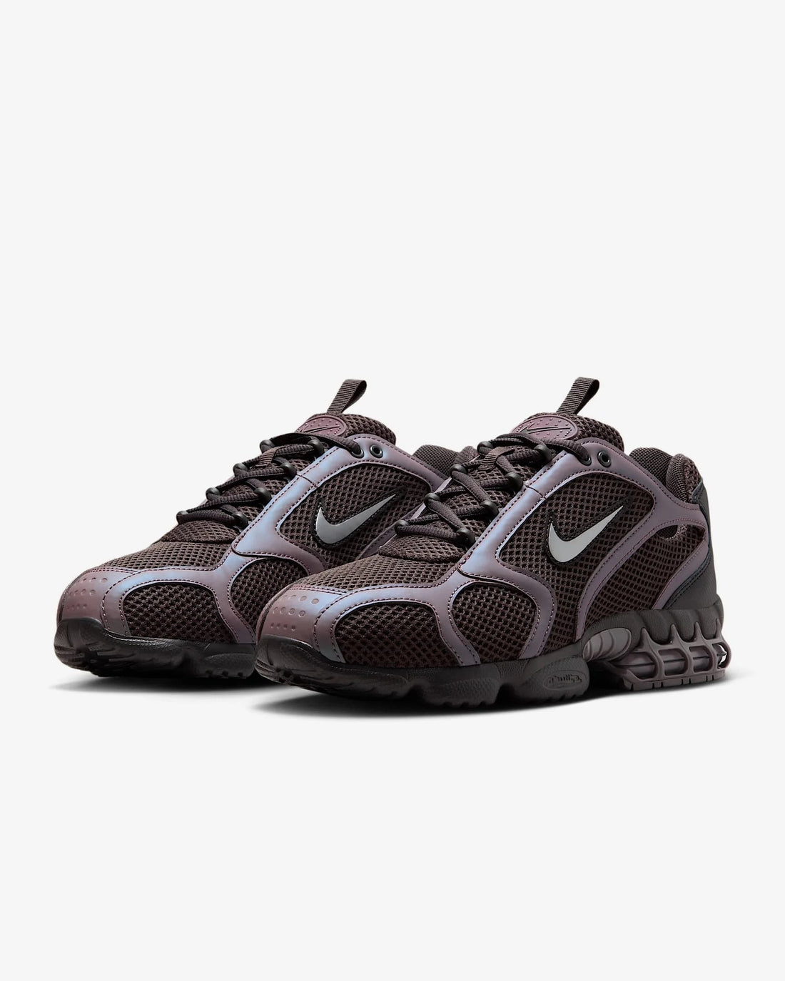 Nike Air Zoom Spiridon Cage 2 Unisex Low-Top Casual Shoes Sport Wear Resistant Grey Red Lifestyle Footwear CJ1288-600 ATFH
